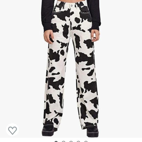 Cow Pattern Pants - Picture 1 of 2